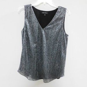 Banana Republic Metallic V-Neck Sleeveless Top S